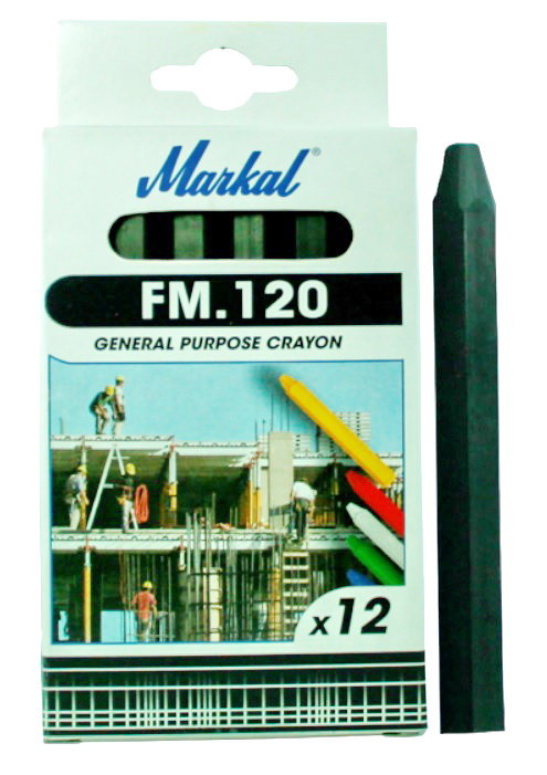 Мелок для древесины Markal FM 120×12мм 12шт/уп (зеленый)